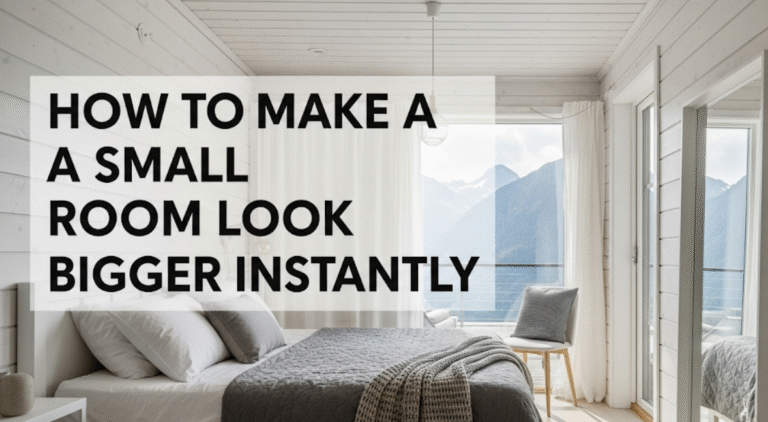 How to Make a Small Room Look Bigger Instantly